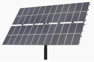 Impianto fotovoltaico con moduli ad inseguimento solare